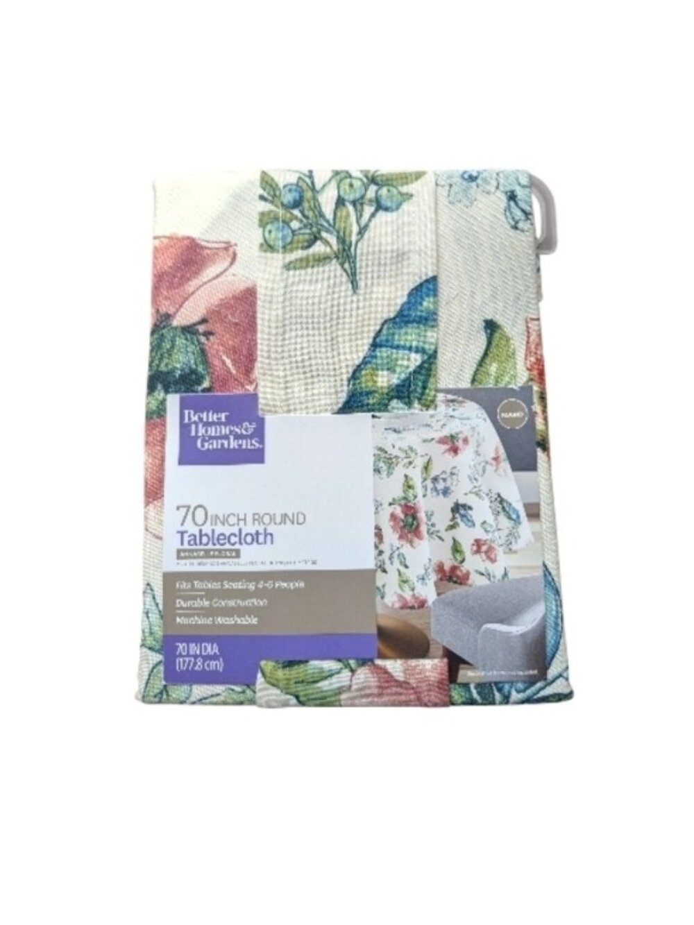Better Homes & Gardens Floral Tablecloth 70 in Round